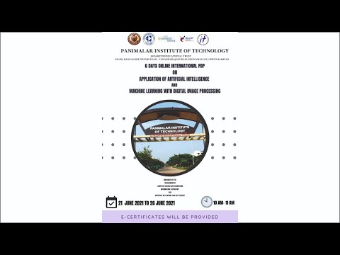 PIT | Application of AI and ML with Digital image processing | Day-2