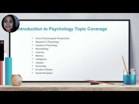 Psych 1 Introduction to Psychology Outline of Topics