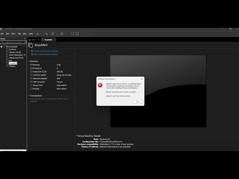 How to solve VMWare Unable to open kernel device '\\.\VMCIDev\VMX Problem - Solved 100% Working