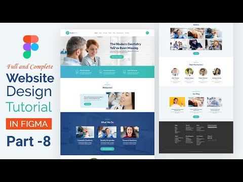 Blog Section UI for Dental Website in Figam | Figma Web Design | Figma Tutorial | Part - 8