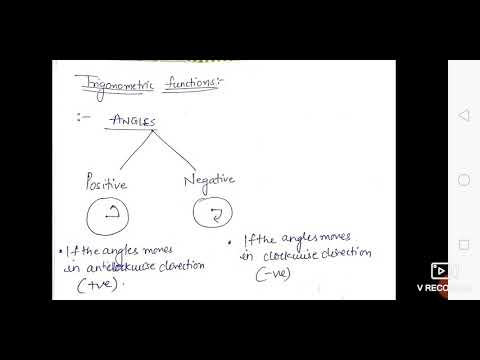 Trigonometric functions for class 11