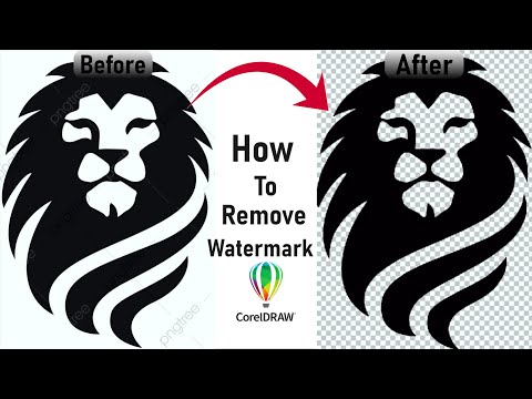 How to remove watermark on a image - in CorelDraw | CorelDraw Tutorial in Urdu