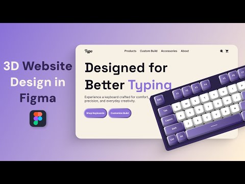 How to Design a 3D Website in Figma | Easy Tutorial for Beginners