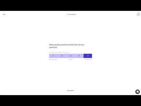 Personality test (Quick Preview)