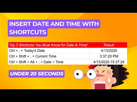 Top 3 Google Sheets Shortcuts for Date & Time (Super Fast!)