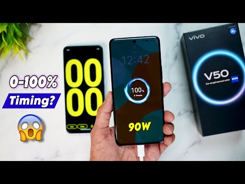 Vivo V50 Charging Test | vivo v50 5g 0 to 100% Battery charging test | Time Taken?