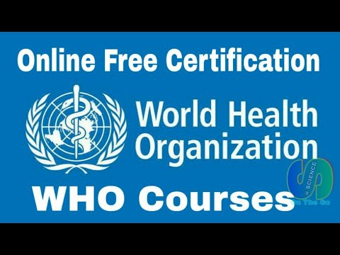 WHO Online Certificate - World Health Organisation Online Course. In Hindi