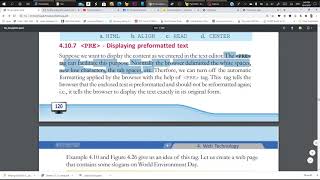 Pre Formatting Tag in html