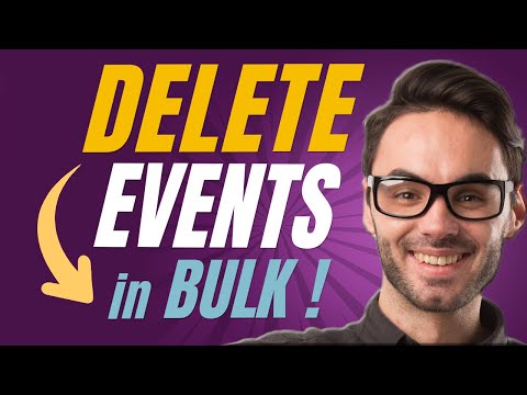 Bulk Delete Calendar Events: 1-Click!