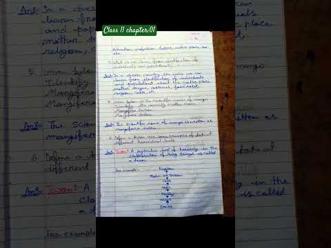 #NCERT | Biology class11th exercise solution |