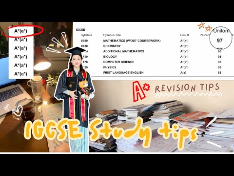 IGCSE study tips + revision tips 📚| How I got A*s for my IGCSE and how you can too!