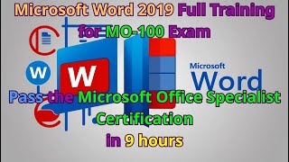 How to get Certification MO-100: Microsoft Office Specialist: Word Associate (2019) in 9 Hours