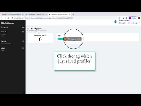 How to make auto invitations for Linkedin connections