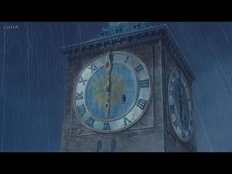 "Time Waits for No One" Beautiful Relaxing Music with Soothing Rain Ambiance