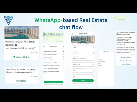 WhatsApp-based Real Estate chat flow