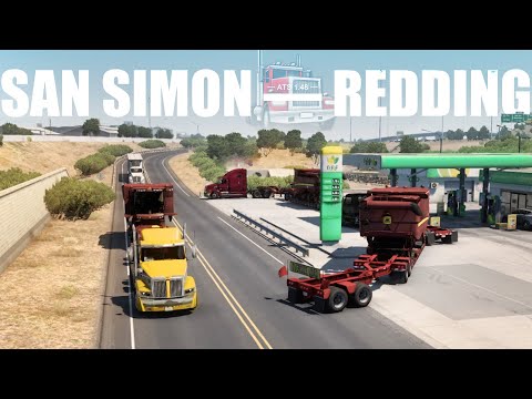 3 Enormous Harvesters Convoy - ATS 1.48 Timelapse