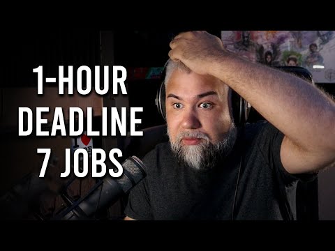 I had 1 hour to complete 7 voiceover jobs