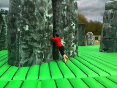Inflatable Stonehenge during Glasgow International by Jeremy Deller