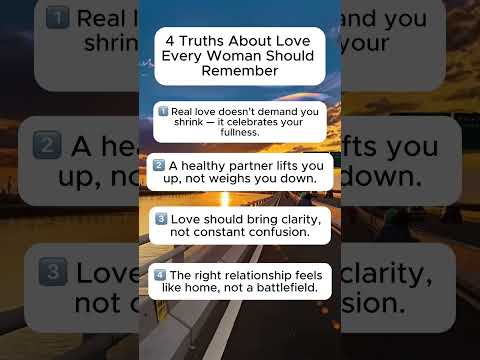 Love can be as beautiful and complex as these clouds. ☁️✨
Here are 4 truths about love that every w