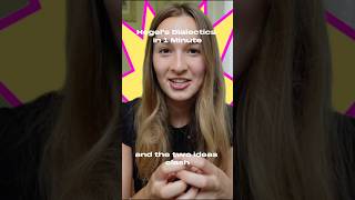 Hegel's dialectics explained in 1 minute ⏳ #hegel #philosophy #philosophyexplained