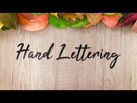 Hand Lettering - Animated Typeface