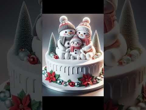 Amazing Christmas Cake Designs #cake #youtubeshorts #shortsvideo #trending