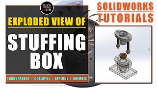 Exploded View of STUFFING BOX | SolidWorks Tutorials | Mech Tutorials Hub