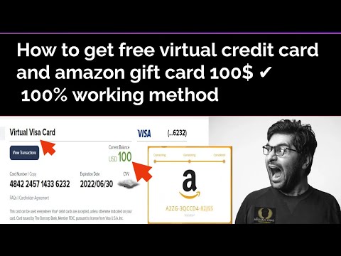 Get free virtual card with money and free amazon gift card 100℅ working method