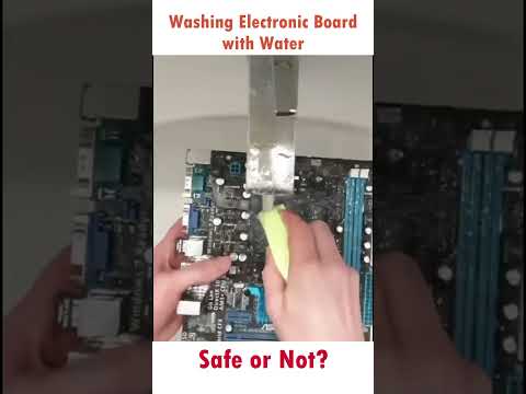 Can You Really Wash Electronic Boards with Water? #shorts