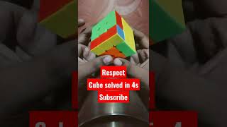 cube solved in 4s #speedcubing #cuber #cubing #cubers #howtoviralvideo #viral #shorts