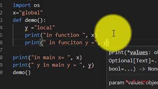 4 Multiple return, local, global and nonlocal variable in Python
