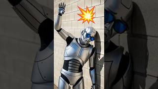 Robot First Sunglasses Experience… WALL! 🤖💥 #funny #robot #shorts