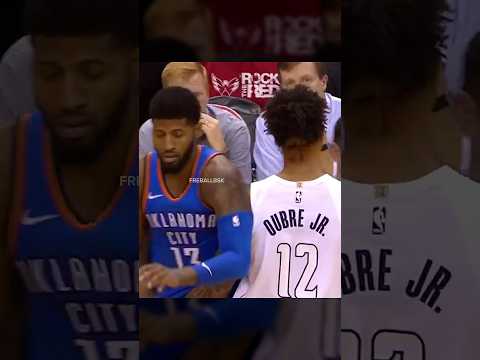 Paul george & Kelly oubre jr beef 🔥 #shorts