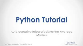 Python Tutorial. ARIMA Models