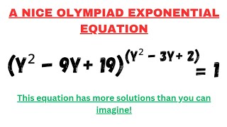 A Nice Olympiad Exponential Equation | Quadratic base, quadratic exponent