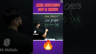 Area Shortcut Tricks for CAT and OMETs Exam 2024 #shorts #mbawallah