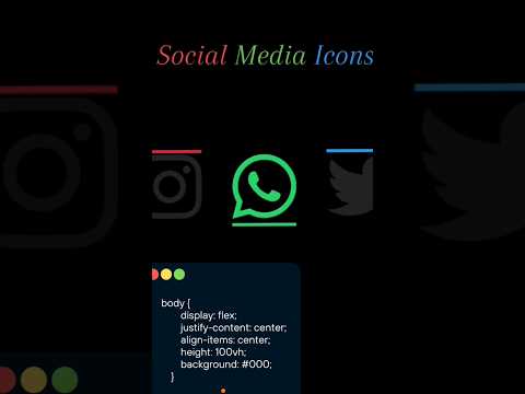 animated social Media Icons 👀🔗 #instagram #wattsapp #twitter #coding #animationcode #socialmedia