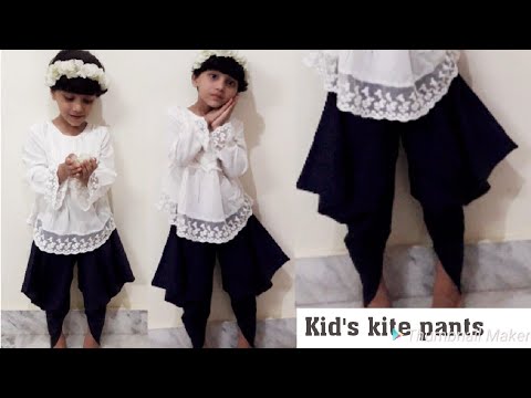 Kid's pants cutting and stitching hindi | Kid's salwar | Kid's kite pants | Kid's pajama cutting