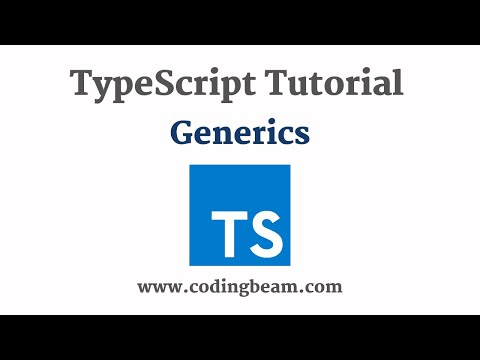 #14 Generics | TypeScript Tutorial | Coding Beam