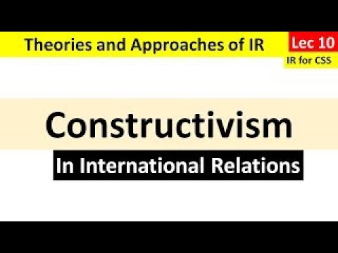 Constructivism in IR | Theories of International Relations for CSS | CSS and Daily Affairs #css #ir