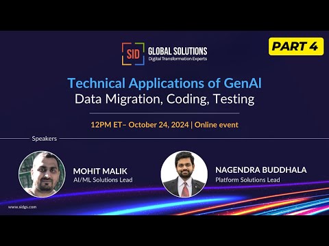 GEN AI Webinar -Data Migration, Development and Integration - Part 4