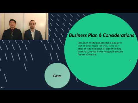 Software Innovation Challenge Final Presentation: JobsAnon
