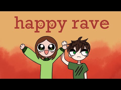 happy rave animation meme ⚠️fw, blood⚠️