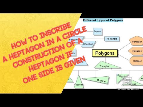 Engineering graphics for polytechnic regular and LET,  Geometric construction of heptagon, 3 methods