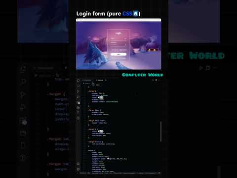 How to make login form using html css | Amazing Transparent login form