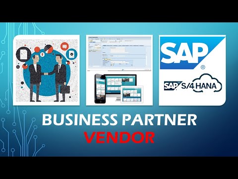 SAP S/4 HANA Business Partner | Vendor creation for beginners | SAP BP creation