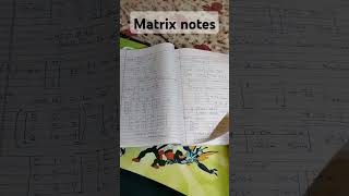 Class 12th math chapter 3 matrix notes #Abhishekpathak #shortsvideo #mathgame #majestychallenge