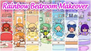 🌈 7 Aesthetic Rainbow Bedroom Ideas in Toca Boca 🛏️ Toca House Ideas | Toca Amore TV