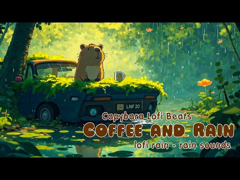 Capybara and Rain Ambience Lofi 🌧️🍃  lofi hip hop radio 📚 beats to relax/study to