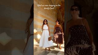 What we wore shopping on the Amalfi Coast #outfits #amalficoast #summerstyle #italytravel #ootd